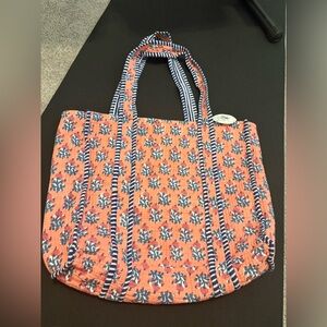 Quilted floral Tote Bag NWT
